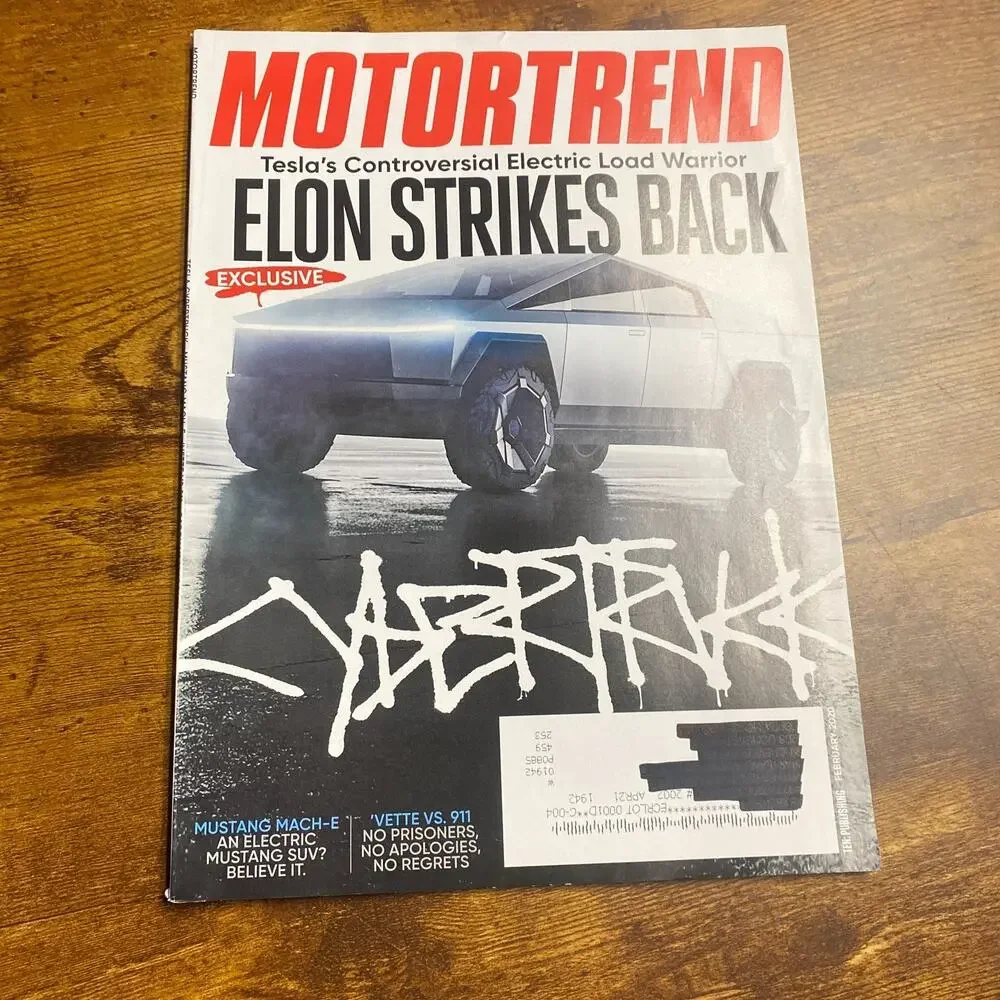 Motor Trend Magazine Feb 2020 Controversial TESTLA